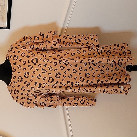 Simply‎ Southern Ruffle Dress Leopard - Picture 1 of 4